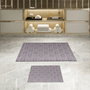 Mijölnir Juego de alfombras de baño Beige, lila y morado (2 piezas)